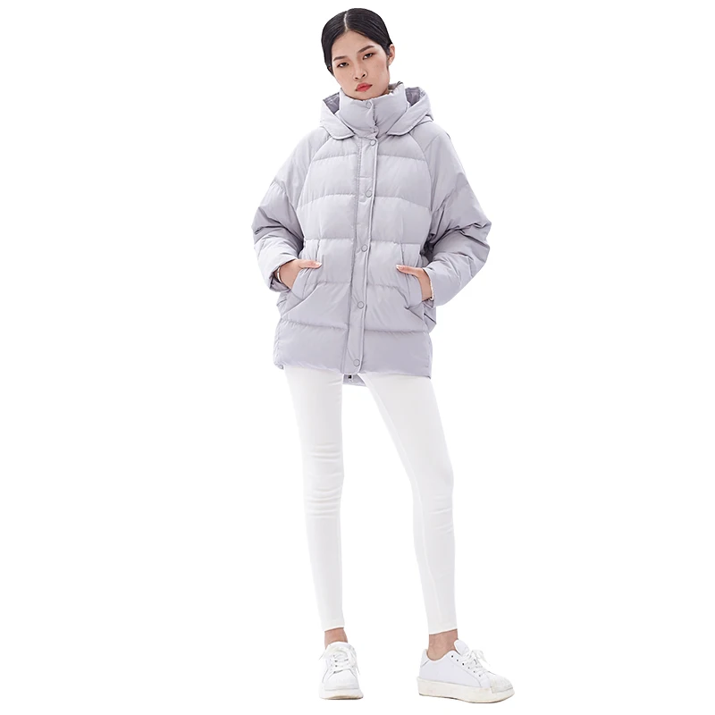 ODM Новый женский черный пуховик высокого класса packable вниз пальто индивидуальные