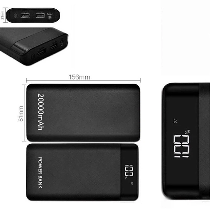Универсальный 5 в 2A 3 порты usb запасные аккумуляторы для телефонов Чехол комплект DIY 8X18650 батарея зарядное устройство коробка DIY для samsung