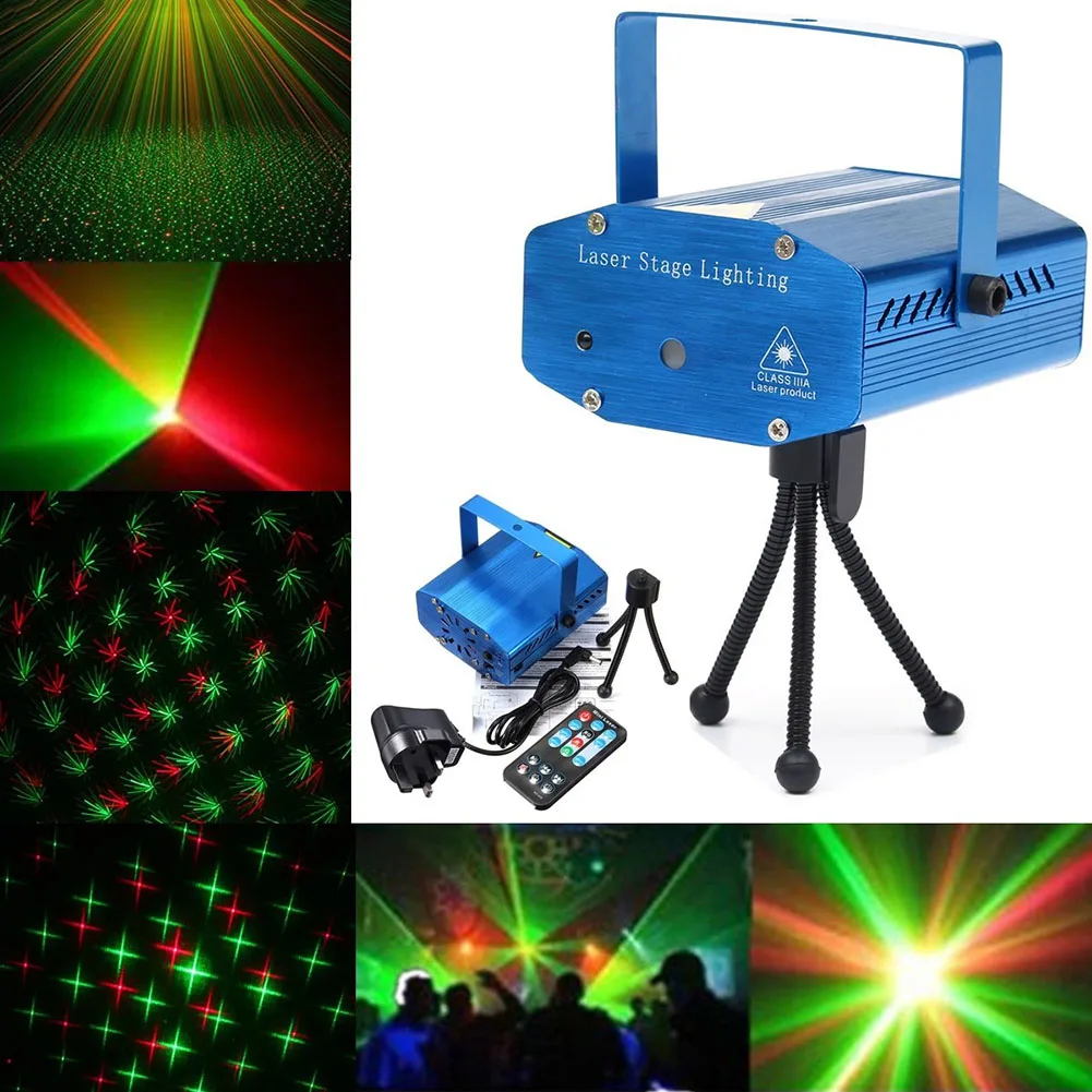 

LED Lights Sound Activated Disco DJ Party Light Mini Auto Flash Stage Lights with Remote Control LB88