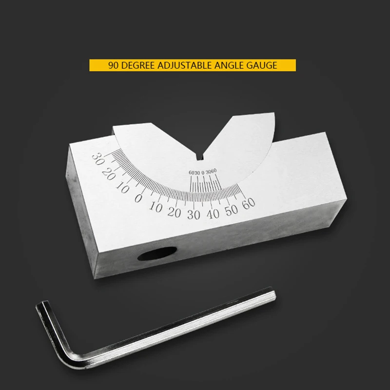 

Gauge Adjustable Angle Gauge Precision Angle Pad 0-60 Degree Angle Plate Block