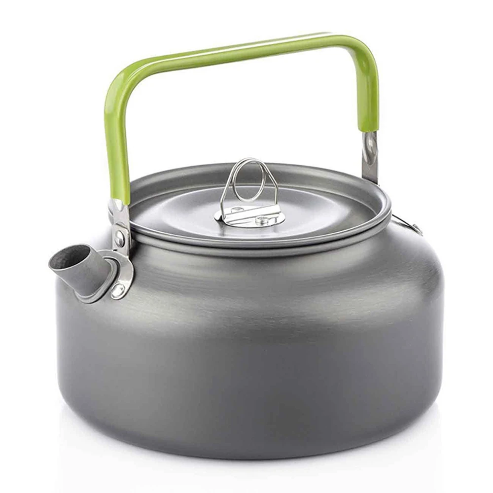 

0.8L/1.1L/1.2L/1.6L Portable Water Kettle Teapot Outdoor Camping Picnic Kettle Teapot Coffee Pot Anodised Aluminum Hiking Teapot