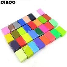 Cikoo Цветной глины ручной DIY экологичный полимерной глины интеллектуальные Обучение и образование Поделочная глина игрушка для детей 32 шт./компл
