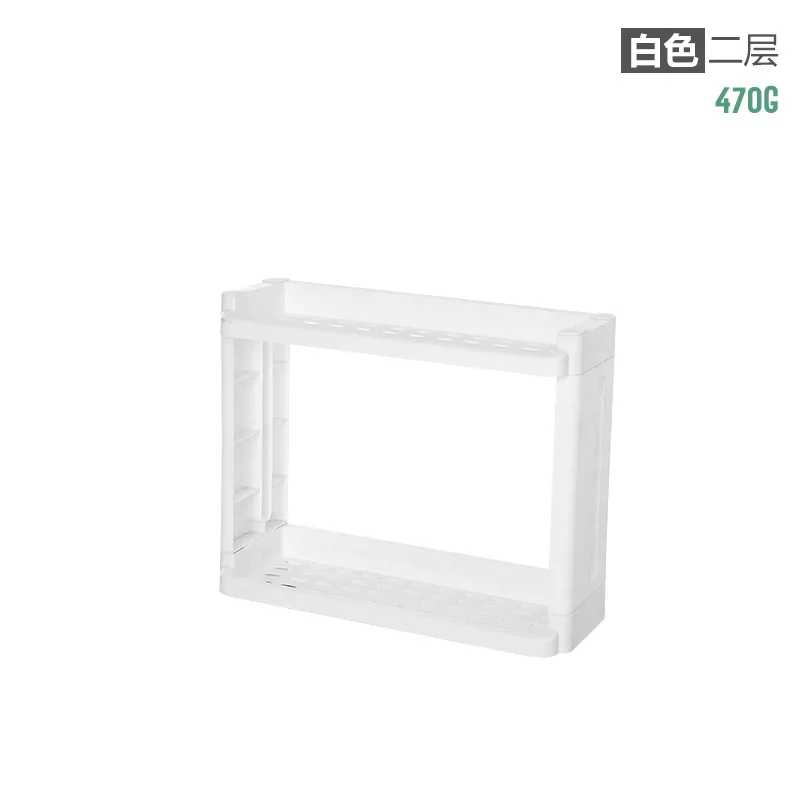 white 2 tiers Узкий Тонкий стеллаж для хранения корзина полка шкаф рулон колеса-Прачечная органайзер для комнаты-экономия пространства Органайзер холодильник и стены стиральная машина - Цвет: white 2 tiers