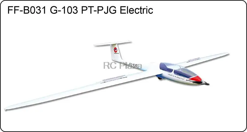 Grob-G-103 Электрический планер PT-PJG с тормозом 3000 мм АРФ с мотором пропеллер Esc Servo RC модель стекловолокна Sailplane