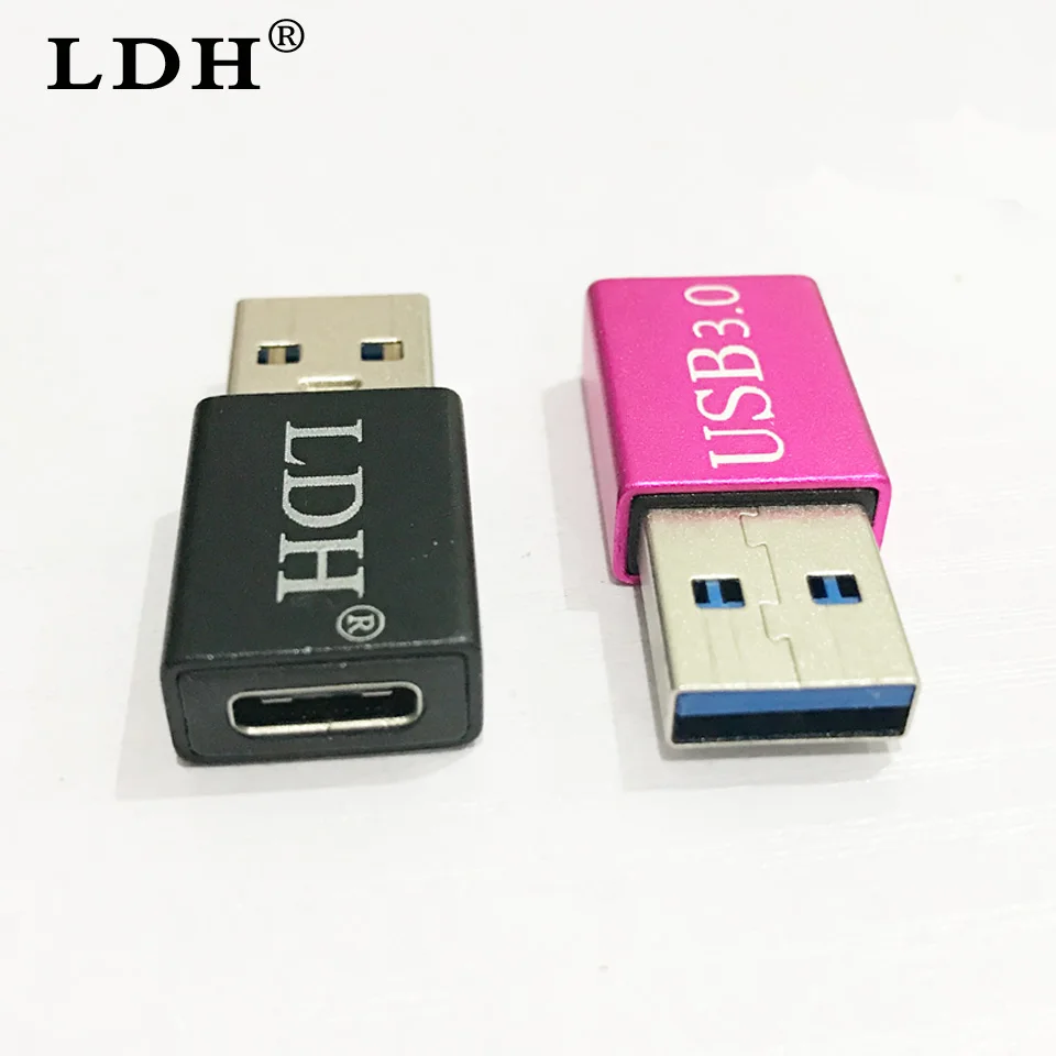 LDH PD type-C Female to USB 3,0 type-A Male позолоченный USB 3,1 type C коннектор конвертер адаптер для смартфона