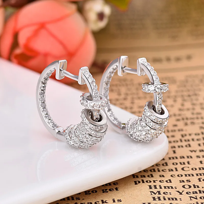Hot Sales Fashion AAA Zircon Earrings High Quality Unique Earring
