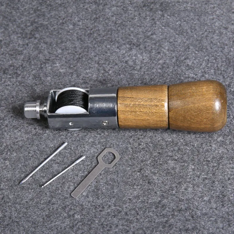 Кожевенное ремесло набор инструментов для шитья шило сделай сам ручная кожаная Холщовая Сумка для ремонта ремней Набор для строчки QP2
