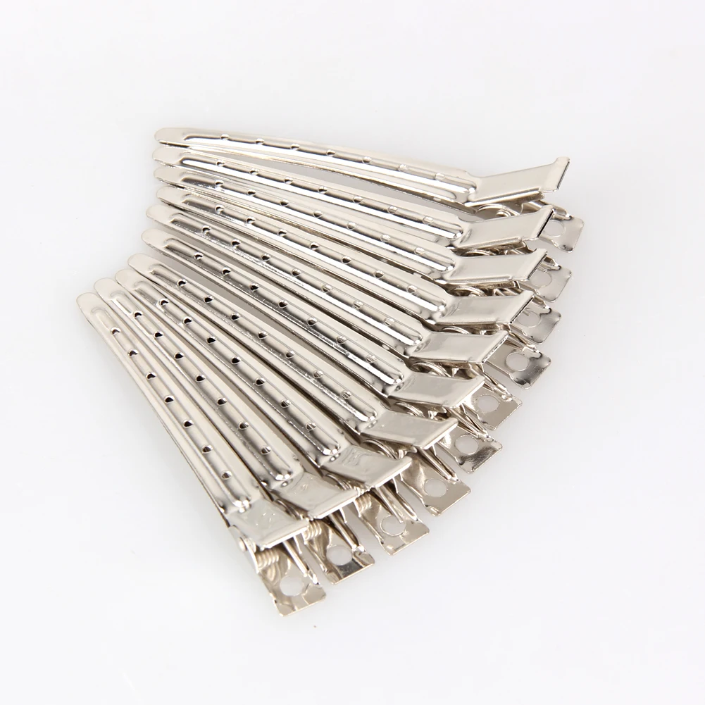 10pcs Hair Clips Barrettes Headwear Stainless Hairdressing Clips Clamp Salon Hairpins Hair Accessories DIY Hair Styling Tools