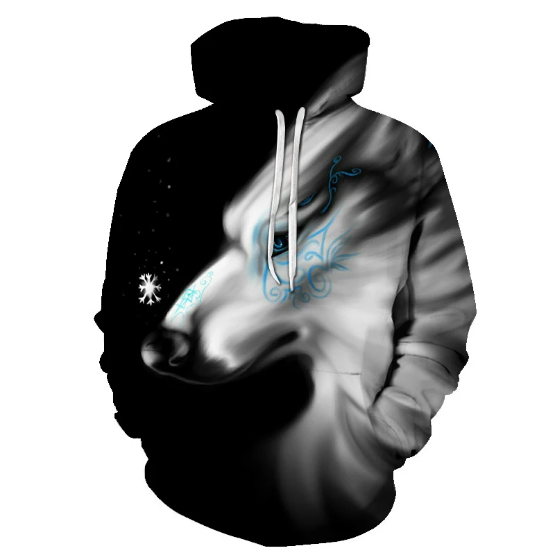

BIAOLUN Wolf Printed Hoodies Men 3d Hoodies Brand Sweatshirts Boy Jackets Quality Pullover Fashion Tracksuits Animal Streetwear