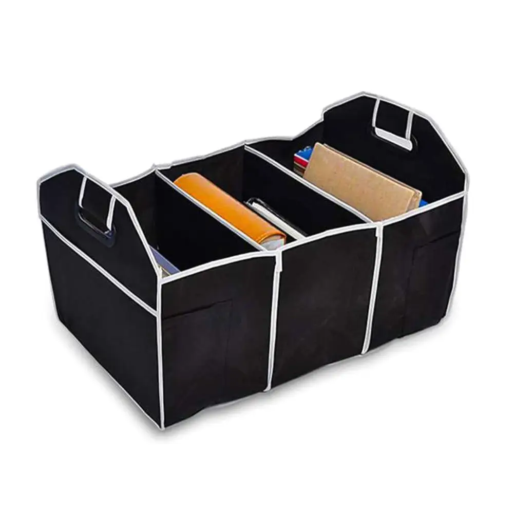 

Foldable Fabric Shopping Stuff Storage Debris Car Boot Organizer Bag Holder car accessories