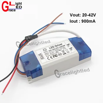 

5pcs AC 85-265V input 40W 6-12x3W 20-42V 900mA Constant LED Driver Convertor Transformer for 30W High power led chip