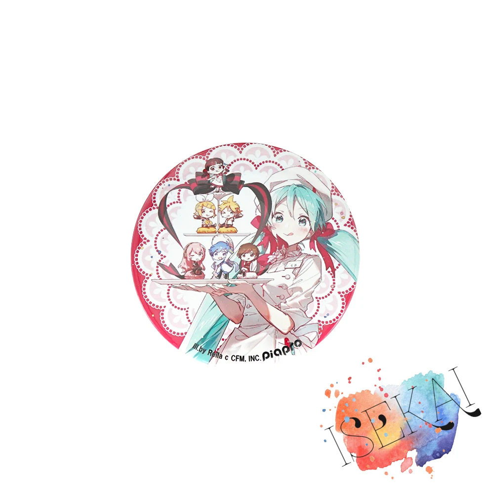 

VOCALOID Hatsune Miku Anime Badge Macaron Cute Metal Badge Brooch Pins