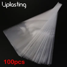100 Uds. Bolsas transparentes de embalaje de dulces decoración de fiesta de cumpleaños de boda bolsa de dulces de celofán bolsa de almacenamiento de cono bolsa de embalaje