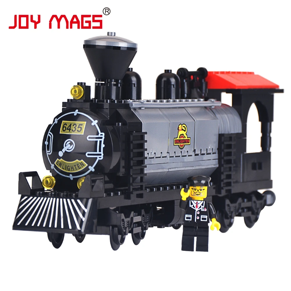 

JOY MAGS 631 The Train Heavy Steam Engine with Driver Building Blocks Toys Compatible with All Brand