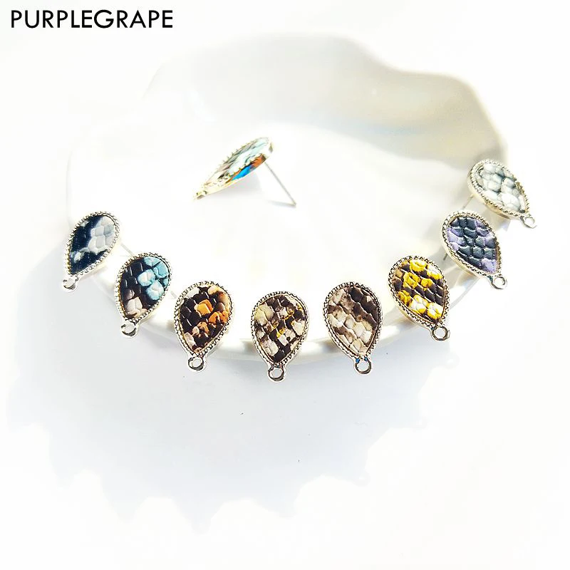 Snakeskin Ears Alloy Diy Earrings Jewelry Accessories Material Pendant