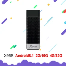 Новейшая ТВ-карта X96S Android 8,1 Amlogic S905Y2 H.265 2,4/5G wifi BT4.2 Core 64 BIT Cortex A53 VS H96 Pro Mini PC X96 max