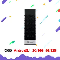 Новые X96S ТВ Stick Android 8,1 Amlogic S905Y2 H.265 2,4/5G WI-FI BT4.2 Core 64bit Cortex A53 VS H96 Pro Mini PC X96 max