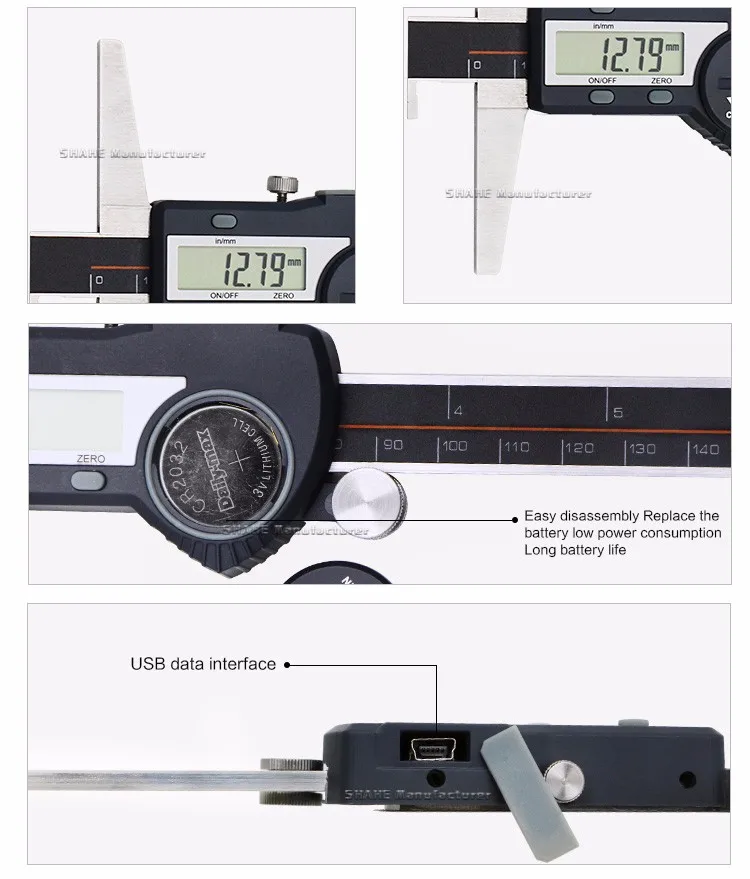 Цифровой штангенциркуль 0-200 мм с одним крюком, штангенциркуль, микрометр, измерительные приборы, измеритель глубины