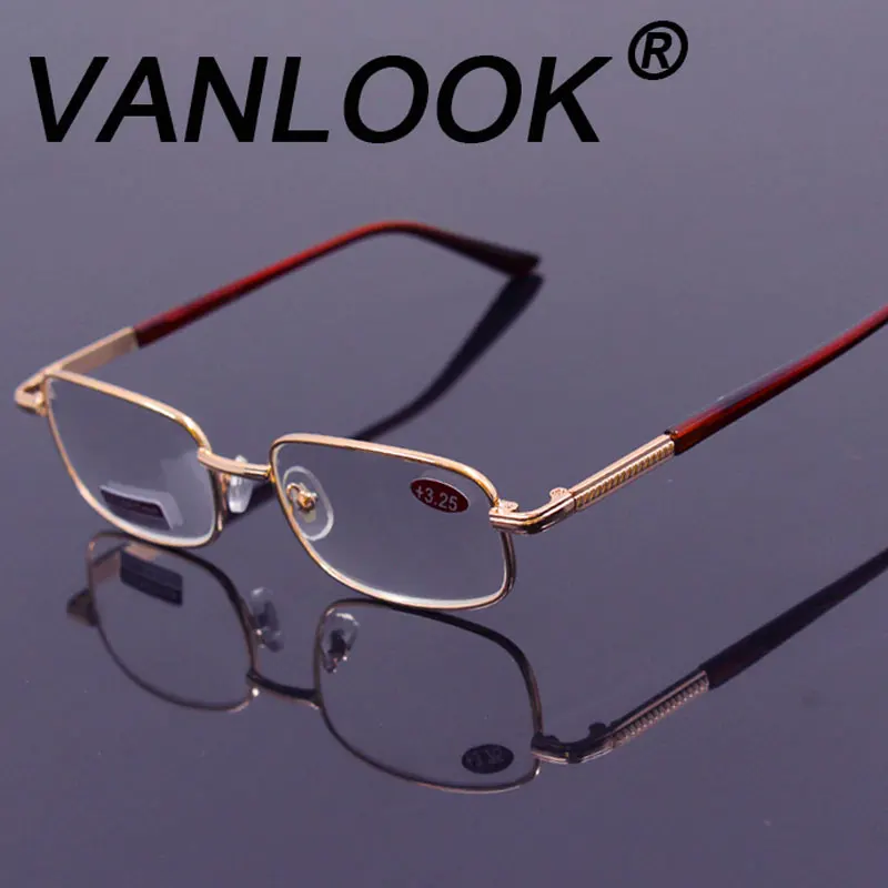 Men's Reading Glasses Glass Farsightedness +50 +75 +100 +125 +150 +175