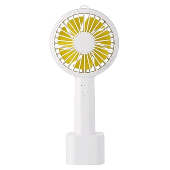 

Handheld Mini Fan,USB Charge Personal Fan With Anti-Slip Base,3-Speed Adjustment, Large Air Volume, Quiet Work, Portable Cooli