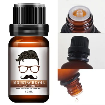 

100% Natural Men Beard Oil For Styling Beeswax Smoothing Moisturizing Gentlemen Beard Care Conditioner 10ml