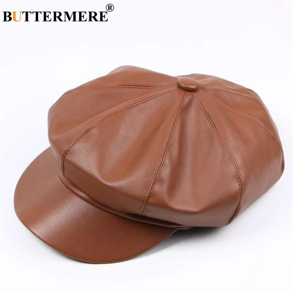 Buy BUTTERMERE Newsboy Cap For Female Leather Newsboy