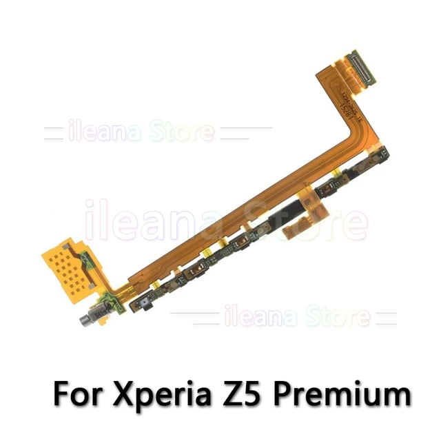 For Sony Xperia Z Z1 Z2 Z3 Z4 Z5 Compact Premium Plus Original Dock Charging LCD Connector Power Volume Key Mic Flex Cable Z5 Premium