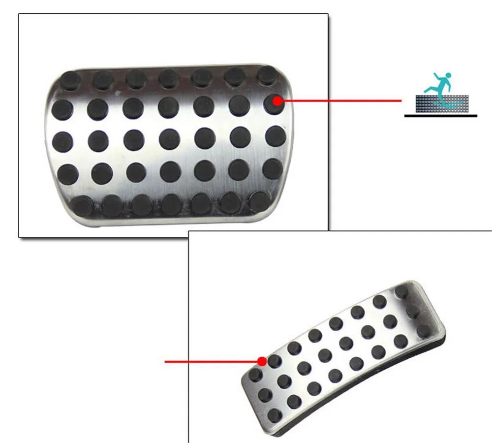 Cotochsun автомобильный Стайлинг из нержавеющей стали без сверления автомобиля топлива тормоза Педали для ног Benz A B GLA CLA ML GL R класс