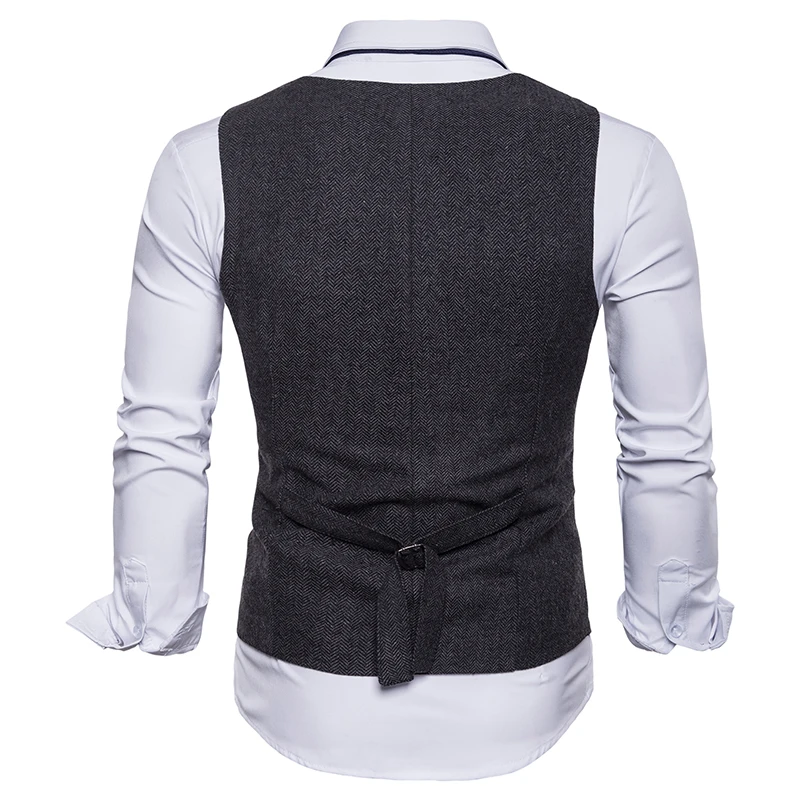 Spring New Dress vest Men's Fashion solid Suit Vest Goods Cotton High-end Mens Business Casual suit vests large size Spring New Dress vest Men's Fashion solid Suit Vest Goods Cotton High-end Mens Business Casual suit vests large size