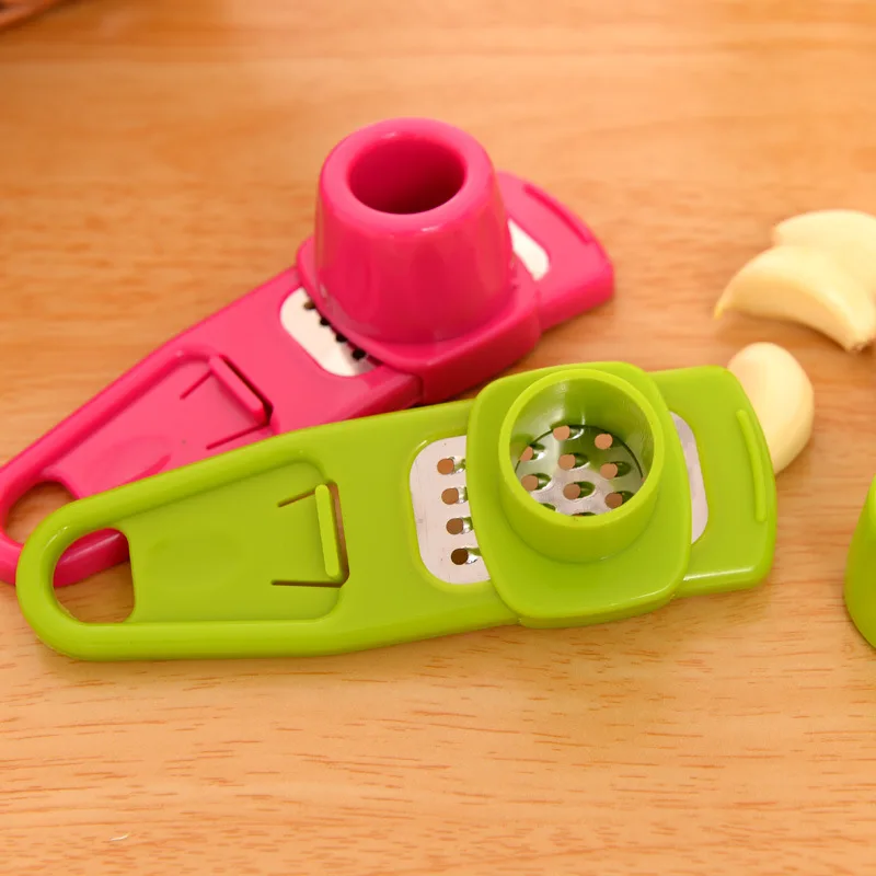 Manual Garlic Presses Garlic Crusher Plastic Garlic Chopper Press