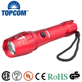 

[Free ship]Rechargeable tactical Flashlight powerful flashlight 3800LM XML T6 LED Hunting camping Flashlight Torch zoomable