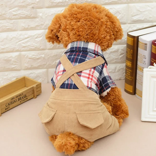 Dog Overalls Male Dog Clothes for Small Dog Jumpsuit Romper Pet Costume