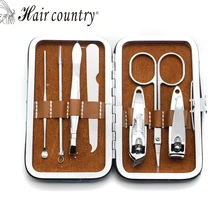 7pcs Nail Care Set Pedicure Scissor Tweezer Knife Ear pick Utility Manicure Set Tools
