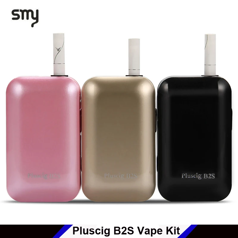 

New Original SMY Pluscig B2S Heating Vape Kit 2900mAh battery heat e-cigarette Dry Herb Vaporizer Fit for Tobacco Cartridge