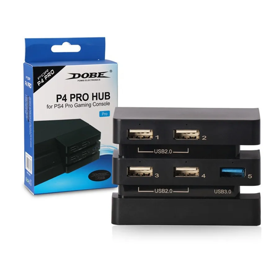 Дополнительный usb-хаб, аксессуары для PS4 Pro, 5 портов, USB 3,0+ 2,0, расширительный концентратор, контроллер, зарядное устройство, адаптер для игровой консоли PS4 Pro