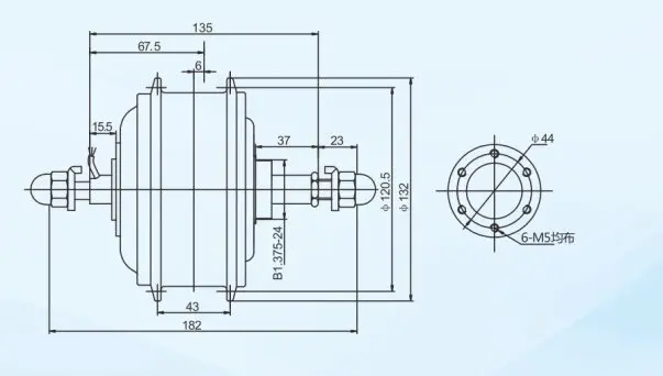 Outrider 24 V передний ролик-тормозной двигатель/электрический велосипед мотор CE утвержден