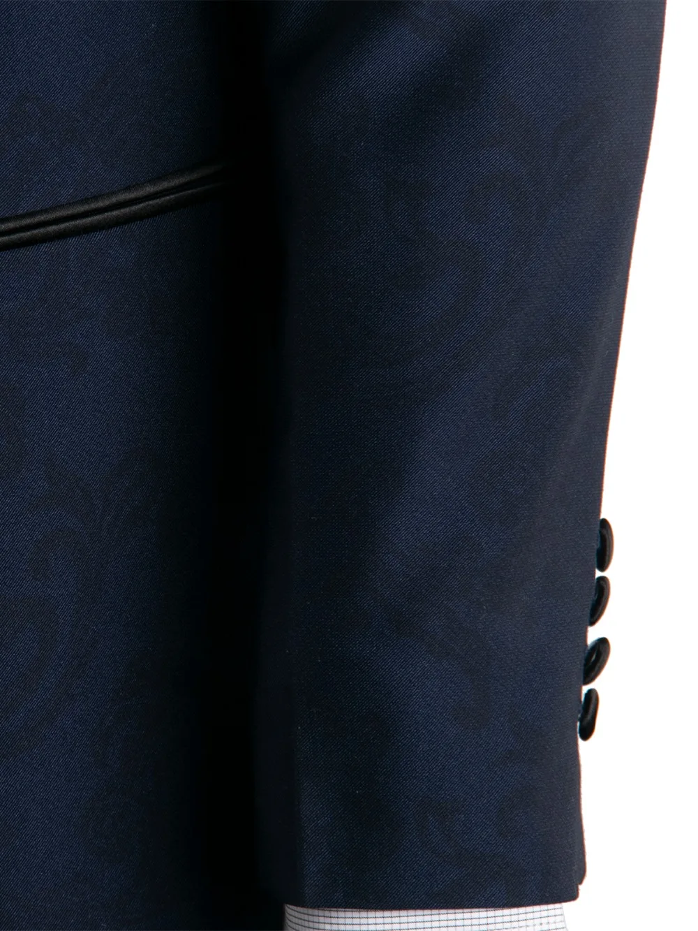 Custom Made Jacquard Wedding Suits for Men Navy Blue Tuxedo with Black Shawl Lapel Wedding Attire for Grooms & Formal Occasions