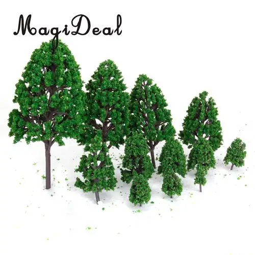40pcs Modell Bäume für Zug Garten Wargame Landschaft Layout 1:150 Kunststoff 