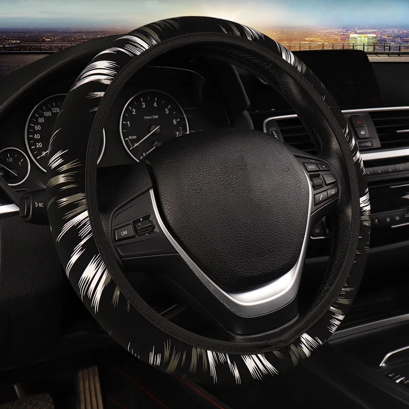 Car Covers Elastic Leather Without Inner Ring Car Steering Wheel Cover Breathable Comfortable DIY Car Steering Wheel Cover Car Covers Elastic Leather Without Inner Ring Car Steering Wheel Cover Breathable Comfortable DIY Car Steering Wheel Cover