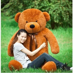 160 см/180 см/200 см/220 см Огромный гигантский плюшевый медведь большие животные плюшевые мягкие игрушки в натуральную величину Детские Куклы Игрушки для девочек подарок новое поступление - Цвет: Dark Brown