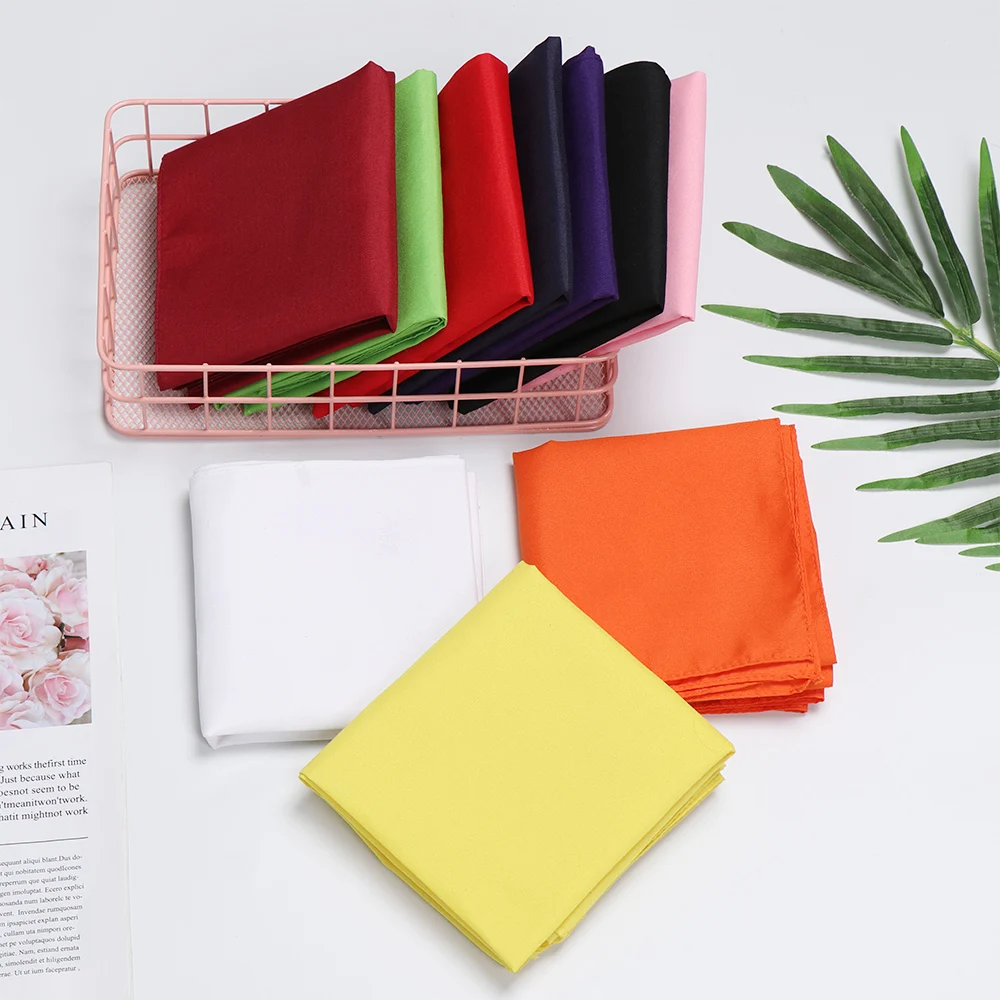 

Cute Women/Men Pure Color Bandana Head Scarf Square Headband Female Motorcycle Headwear Outdoor Sports Face Mask Cycling Collar