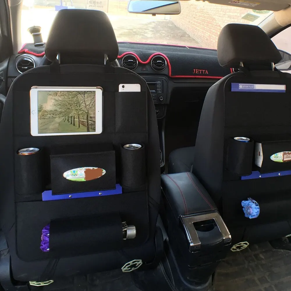 

Auto Car Backseat Organizer Car-Styling Holder Car Seat Organizer Multi-Pocket Seat Wool Felt Storage Container for bmw e60
