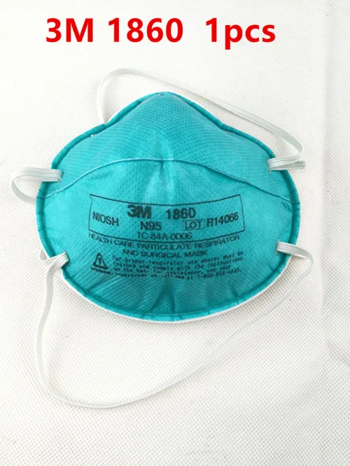 

1pcs 3M 1860 Health Care Particulate Respirator and Surgical Mask N95