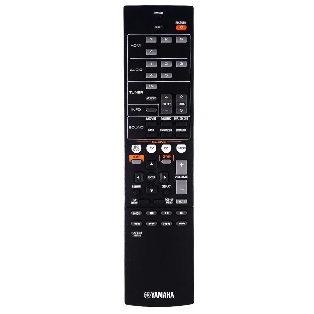 

Original Remote Control RAV523 FOR YAMAHA RX-V377 RX-V377BL YHT-4910U RAV521