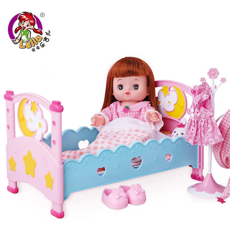 

Lelia kawaii fun toy pretend play baby Toys reborn baby dolls combination doll suit Gift Box for girls Children Birthday Gifts