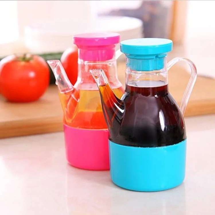 

Kitchen Containers Utensils Leak-proof Plastic Lid Oiler Vinegar Sauce Pot Oil Bottle Spice Storage Box Container