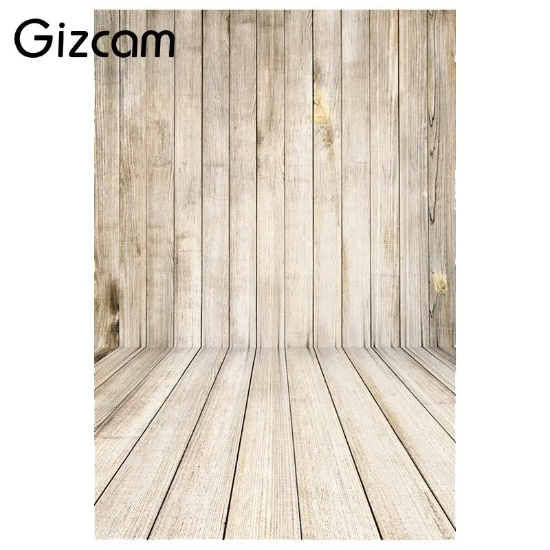 

Gizcam 1.5x2.2M 5x7FT Wood Wall Floor Photography Backdrop Photo Background Studio Props