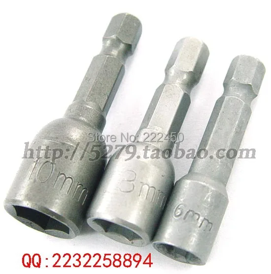 Free hex socket 6mm 8mm 10mm electric screwdriver