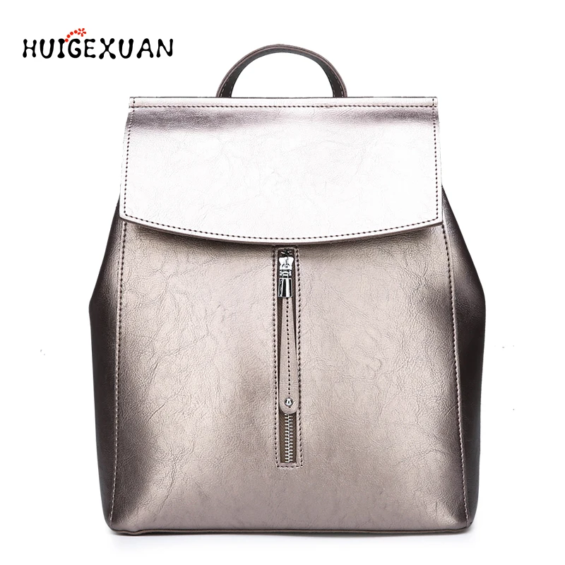 

Fashion Women Backpack High Quality Simple Solid Color PU Leather Backpacks Shoulder Bags Female Wild Multi-Function Student Bag