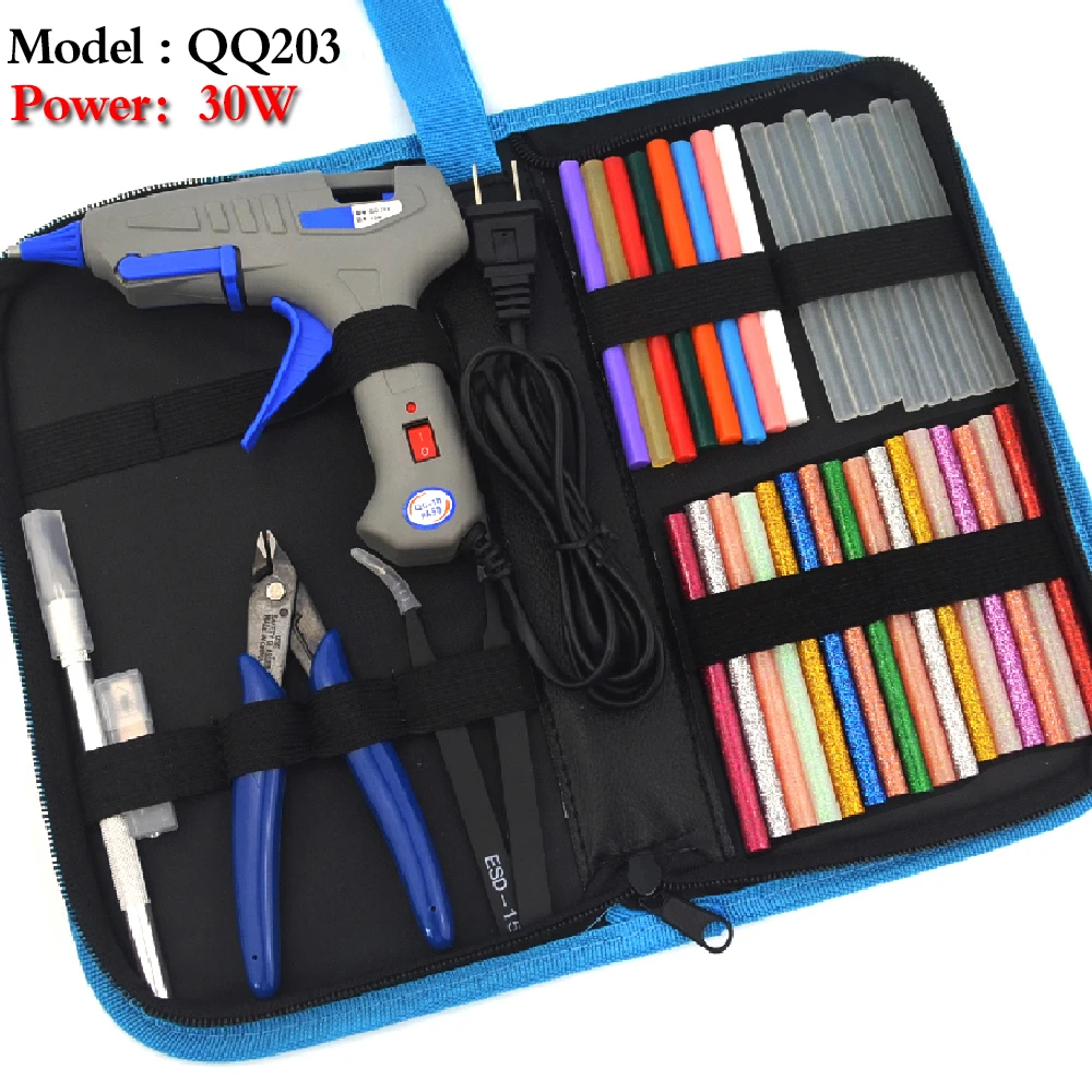 

30W Mini Hot Melt Glue Gun DIY Thermo Electric Silicone Adhesive Gun Heat Temperature Tool with 7mm Glue Stick Gift 110-220V